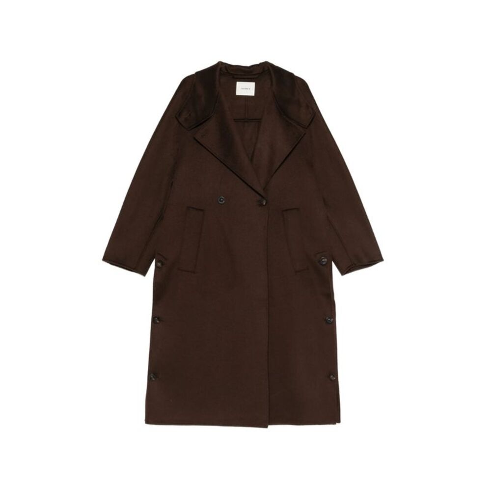 Lisa Yang Brown Coats - Double Breasted & Peacoats Women
